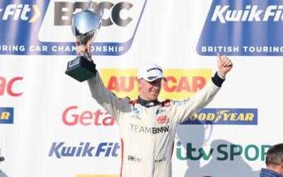 Adam Morgan on Thruxton podium for BMW and WSR